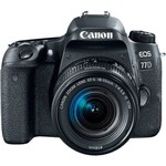 Ficha técnica e caractérísticas do produto Câmera Canon 77D Kit com a Lente 18-55mm F/4.5-6 IS USM