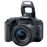 Ficha técnica e caractérísticas do produto Câmera Canon Digital Profissional Rebel Sl2 18-55 , 24,2 MP - Preto