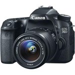 Ficha técnica e caractérísticas do produto Câmera Canon DSLR EOS 70D com Lente 18-55mm