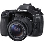 Ficha técnica e caractérísticas do produto Câmera Canon DSLR EOS 80D com Lente de 18-55mm