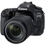 Ficha técnica e caractérísticas do produto Câmera Canon DSLR EOS 80D Kit Lente 18-135mm