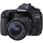 Ficha técnica e caractérísticas do produto Câmera Canon DSLR EOS 80D Kit Lente de 18-55mm
