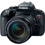 Ficha técnica e caractérísticas do produto Câmera Canon DSLR EOS Rebel T7i Kit Lente 18-135mm