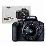 Ficha técnica e caractérísticas do produto Câmera Canon EOS Rebel T100 com Lente 18-55mm