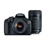 Ficha técnica e caractérísticas do produto Câmera Canon EOS Rebel T5 PREMIUM com Lente 18-55mm + 55-250mm