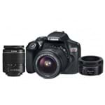 Ficha técnica e caractérísticas do produto Câmera Canon EOS T6 Kit com Lente 18-55mm + Lente 50mm F/1.8 STM