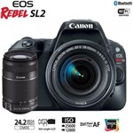 Ficha técnica e caractérísticas do produto Câmera Canon Sl2 com Lentes Ef-s 18-55mm e Ef-s 55-250mm