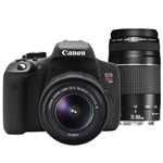 Ficha técnica e caractérísticas do produto Câmera Canon T6i com Lentes 18-55mm e 75-300mm