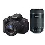 Ficha técnica e caractérísticas do produto Camera Canon T6I Kit 18-55Mm + 55-250Mm Is