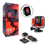 Câmera de Ação Atrio Full Sport Cam 4k Dc185 e Cartão de Memoria Multilaser 3x1 64 Gb Classe 10