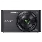 Ficha técnica e caractérísticas do produto Câmera Digital 20.1Mp Preta Dsc-W830b Sony