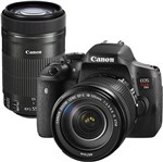 Ficha técnica e caractérísticas do produto Câmera Digital Canon Dslr Eos Rebel T6i Lente 18-55 + 55-250