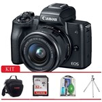 Ficha técnica e caractérísticas do produto Câmera Digital Canon EOS M50 Mirrorless com Lente 15-45mm, Bolsa Canon, Tripé, Cartão 32gb, Kit Limp
