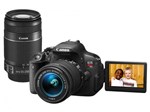 Câmera Digital Canon EOS Rebel T5i Premium Kit - 18MP Profissional Visor 3” Filma Full HD