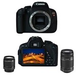 Ficha técnica e caractérísticas do produto Câmera Digital Canon EOS Rebel T5I Premium Kit com 2 Lentes