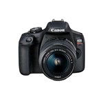 Ficha técnica e caractérísticas do produto Câmera Digital Canon EOS Rebel T7 DSLR, 24.1MP, 3", EF-S 18-55mm IS II Preto