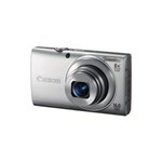 Ficha técnica e caractérísticas do produto Câmera Digital Canon PowerShot A2300 Prata 16MP com 5x Zoom Óptico LCD 2.7 Filma em HD + Cartão SD 4GB