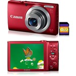 Ficha técnica e caractérísticas do produto Câmera Digital Canon PowerShot A4000 IS 16MP C/ 8x Zoom Óptico Cartão SD 4GB Vermelha