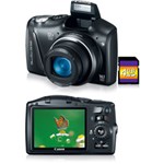 Ficha técnica e caractérísticas do produto Câmera Digital Canon PowerShot SX150 14.1 MP C/ 12x Zoom Óptico Cartão SD 4GB Preta