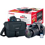 Ficha técnica e caractérísticas do produto Câmera Digital Canon T3 12.2MP Lente EF-S 18-55mm Preta + Cartão de Memória 8GB + Bolsa