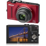 Ficha técnica e caractérísticas do produto Câmera Digital Coolpix S8100 (12.1MP) Vermelha C/ 10x Zoom Óptico, Filma em Full HD, LCD de 3``e Bateria Recarregável - Nikon