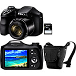 Câmera Digital DSC-H200 Sony, 20.1MP, 26x Zoom Óptico, Foto Panorâmica+ Cartão de 8GB + Bolsa para Transporte
