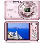 Câmera Digital DSC W570 D/P Desire (16.1MP) Rosa C/ 5x de Zoom Óptico, Filma em HD, Foto Panorâmica, LCD de 2,7" e Bater...