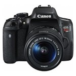 Ficha técnica e caractérísticas do produto Câmera Digital DSLR Canon EOS Rebel T6I com 24.2 MP, LCD 3.0”, Sensor CMOS, Full HD e Wi-Fi