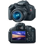 Ficha técnica e caractérísticas do produto Câmera Digital DSLR Canon EOS Rebel T3i 18 MP C/ Lente 18-55mm Preta