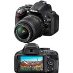 Ficha técnica e caractérísticas do produto Câmera Digital DSLR Nikon D5200 24.1MP Lente AF-S 18-55mm F/3.3 Preta