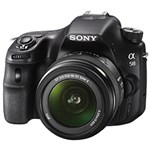 Ficha técnica e caractérísticas do produto Câmera Digital DSLR Sony Alpha SLT-A58 20.1MP Lente SAL18-55mm Preta