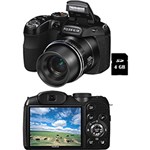 Câmera Digital Fuji Finepix S2980 14 MP C/ 18x Zoom Óptico Cartão SD 4GB Preta