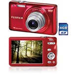 Ficha técnica e caractérísticas do produto Câmera Digital Fuji JX580 16MP C/ 5x de Zoom Óptico Cartão SD 4GB - Vermelha