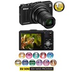 Ficha técnica e caractérísticas do produto Câmera Digital Nikon Coolpix S9700 Preta - 16.0MP, LCD 3.0", Zoom 30x, Detecção de Movimento, Wi-Fi e Vídeo Full HD + Cartão de 4GB