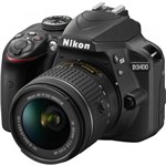 Ficha técnica e caractérísticas do produto Câmera Digital Nikon DSLR D3400 com Lente AF-P DX de 18-55MM VR