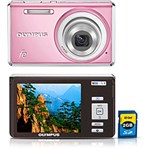 Ficha técnica e caractérísticas do produto Câmera Digital Olympus FE-4030 14MP C/ 4x Zoom Óptico Cartão SD 2GB Rosa