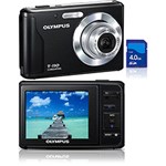Ficha técnica e caractérísticas do produto Câmera Digital Olympus T-110 12MP C/ 3x Zoom Óptico Cartão SD 4GB Preta