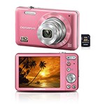 Ficha técnica e caractérísticas do produto Câmera Digital Olympus VG120 14MP C/ 5 X Zoom Óptico Cartão SD 4GB Rosa