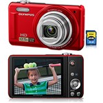 Ficha técnica e caractérísticas do produto Câmera Digital Olympus VR320 14MP C/ 12x de Zoom Óptico Cartão SD 4GB Vermelha