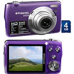 Ficha técnica e caractérísticas do produto Câmera Digital Polaroid IS529 16MP C/ 5x Zoom Óptico Cartão SD de 4GB Roxa