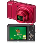 Ficha técnica e caractérísticas do produto Câmera Digital S9100 Red C/ 18x Zoom Óptico e LCD Touch 3´´ - Nikon