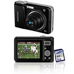 Ficha técnica e caractérísticas do produto Câmera Digital Samsung ES25 12.2MP C/ 4x de Zoom Óptico Cartão SD 2GB Preta