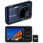 Ficha técnica e caractérísticas do produto Câmera Digital Samsung ES95 Preto Cobalto, 16.1MP, 5x Zoom Óptico, LCD de 2.7", Estabilizador de Imagens, Smart Filter 2.0, Vídeo HD + Cartão 4GB