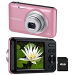 Ficha técnica e caractérísticas do produto Câmera Digital Samsung ES95 Rosa, 16.1MP, 5x Zoom Óptico, LCD de 2.7", Estabilizador de Imagens, Smart Filter 2.0, Vídeo HD + Cartão 4GB