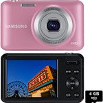 Ficha técnica e caractérísticas do produto Câmera Digital Samsung ES95 Rosa 16.1MP Zoom 5x Cartão 4GB