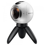 Ficha técnica e caractérísticas do produto Câmera Digital Samsung Gear 360º 25.9MP, NFC, Mini Tripé e Bolsa Protetora, Wi-Fi, Branca