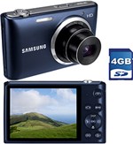 Ficha técnica e caractérísticas do produto Câmera Digital Samsung ST150 16.2MP, Foto Panorâmica, Grava em HD, Wi-Fi, Preta, 5x Zoom Óptico, Cartão de Memória de 4GB