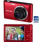 Ficha técnica e caractérísticas do produto Câmera Digital Samsung ST72 16.2MP, Zoom Óptico 5x, Foto Panorâmica, Grava em HD, Vermelha, Cartão de Memória 4GB