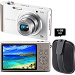 Ficha técnica e caractérísticas do produto Câmera Digital Samsung ST77 16.1 MP 5x Zoom Óptico Cartão 4GB Branca + Bolsa Samsung
