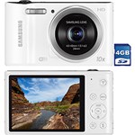 Ficha técnica e caractérísticas do produto Câmera Digital Samsung WB30 16.1MP, Zoom Óptico 10x, Grava em HD, Wi-Fi, Branca, Cartão de Memória 4GB